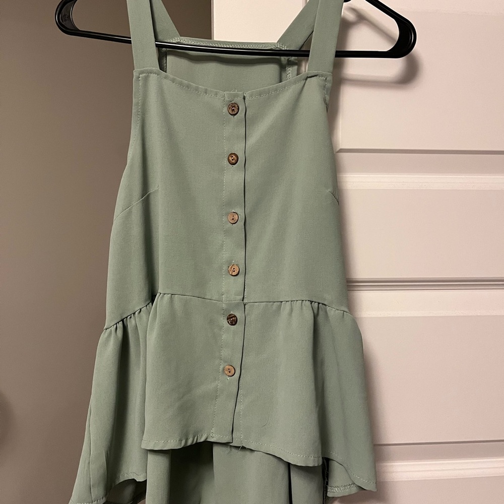 Green tank top
